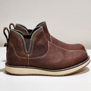 L.L. Bean Pull-on Stonington Leather Boots